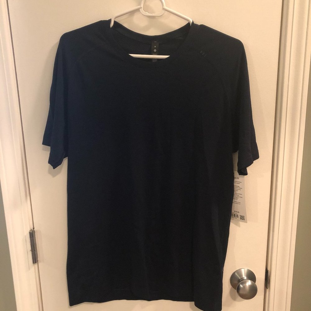 Men's Lululemon Metal Vent Tech Short Sleeve Shirt 2.0 - Navy